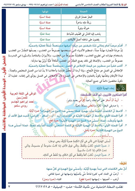 شرح درس السمكة الذهبية للصف الخامس