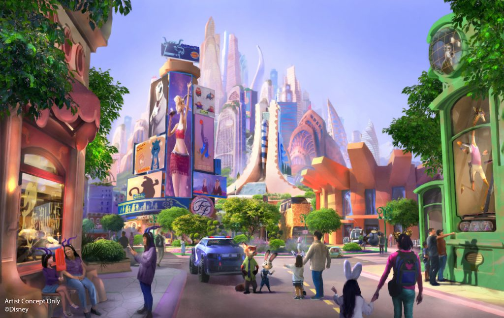 أرض مستوحاة من Zootopia تصل إلى منتجع شنغهاي ديزني