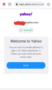 حساب Yahoo الخاص بك