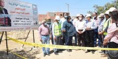 محافظ المنيا يتابع تنفيذ مشروعات “قصة حياة كريمة” بقرية جزيرة شارونة