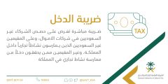 ضريبة الدخل بالمملكة العربية السعودية الفئات التي يؤخذ منها ضريبة 1443