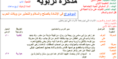 تحضير نص في الاشادة بالصلح والسلام للسنة الاولى ثانوي اداب