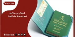 استعلام عن تأشيرة خروج وعودة مفردة مقيم