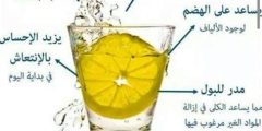 أهم فوائد الماء مع الليمون