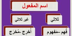 اسم المفعول من الفعل الثلاثي حُمِدَ ماذا