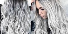 صور صبغات شعر رمادي 2025؟