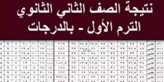 اعلان نتيجة الصف الاول والثاني الثانوي الترم الاول 2025 على موقع وزارة التربية والتعليم”نتيجه تانية ثانوي 2025″