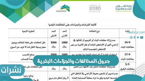 قائمة الانتهاكات البلدية قائمة الانتهاكات البلدية