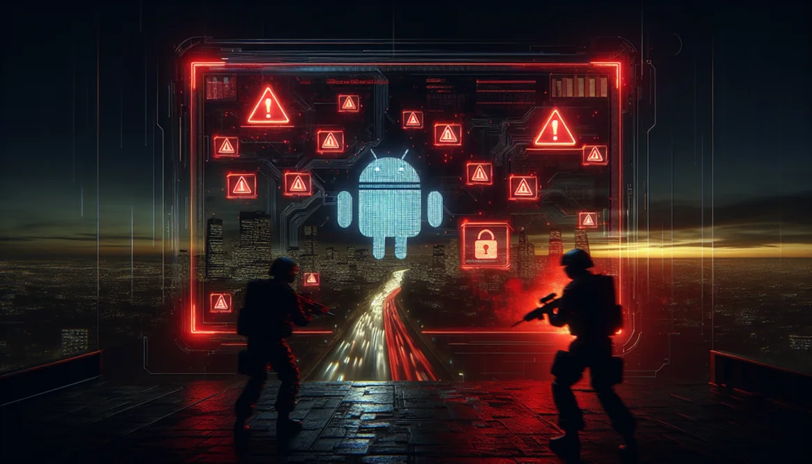 بعد التثبيت، يتم تنزيل تحديث وهمي يحاكي واجهات Google Play